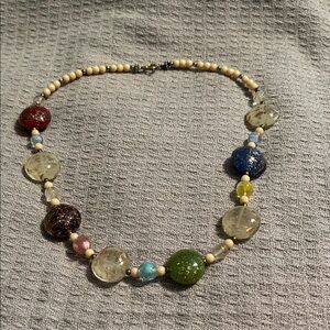 Vintage Venetian Glass bead d Necklace